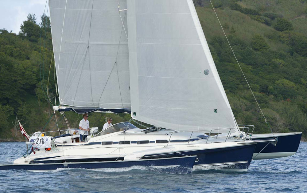 Dragonfly 1200 in Atlantic Rally for Cruisers