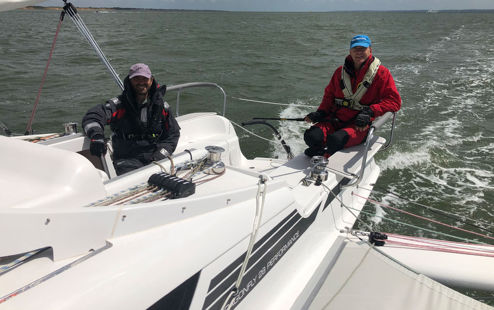 DF28-RTI22_finish Round the Island Race 2022 - Dragonfly 28