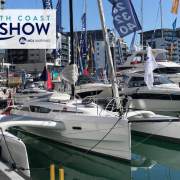 Dragonfly 28 at South Coast Boat Show