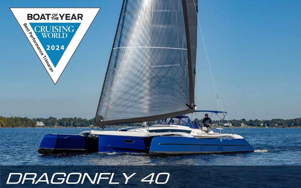 Boat of the Year 2024 - Dragonfly 40 winner of Best Performance Trimaran